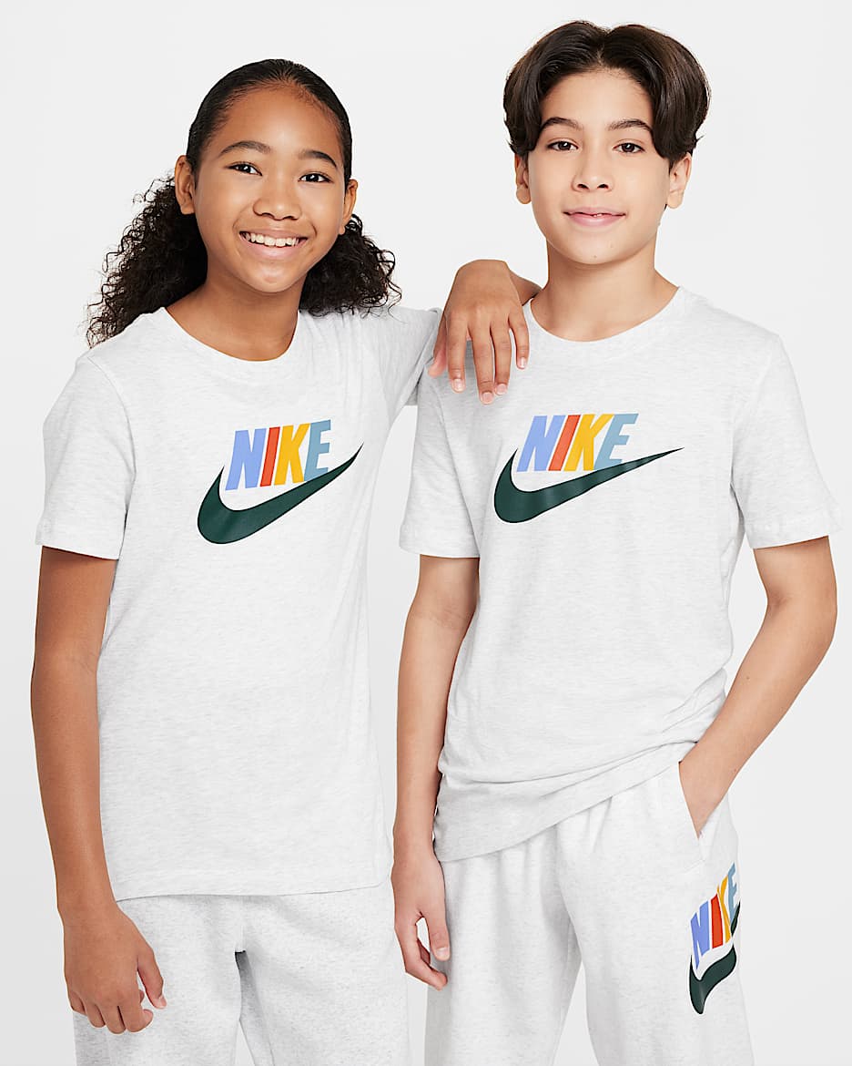 Nike Sportswear 大童 T 恤 - Birch Heather