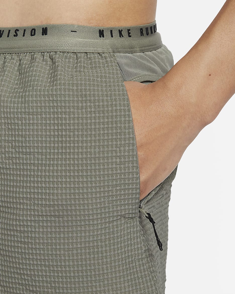 Shorts de correr Dri-FIT ADV de 10 cm con forro de ropa interior para hombre Nike Running Division - Estuco oscuro