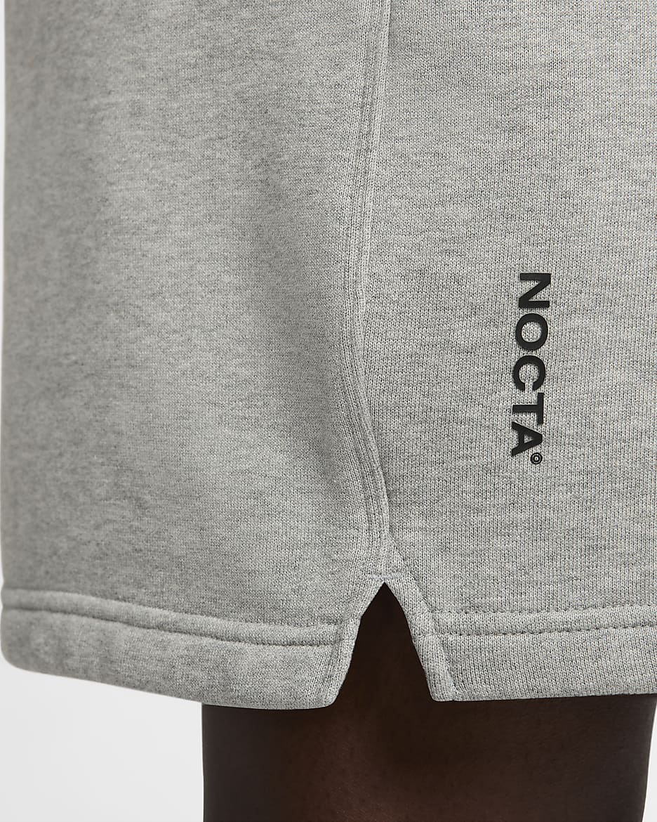 NOCTA Cardinal Fleece Shorts - Dark Grey Heather/Matte Silver/Black