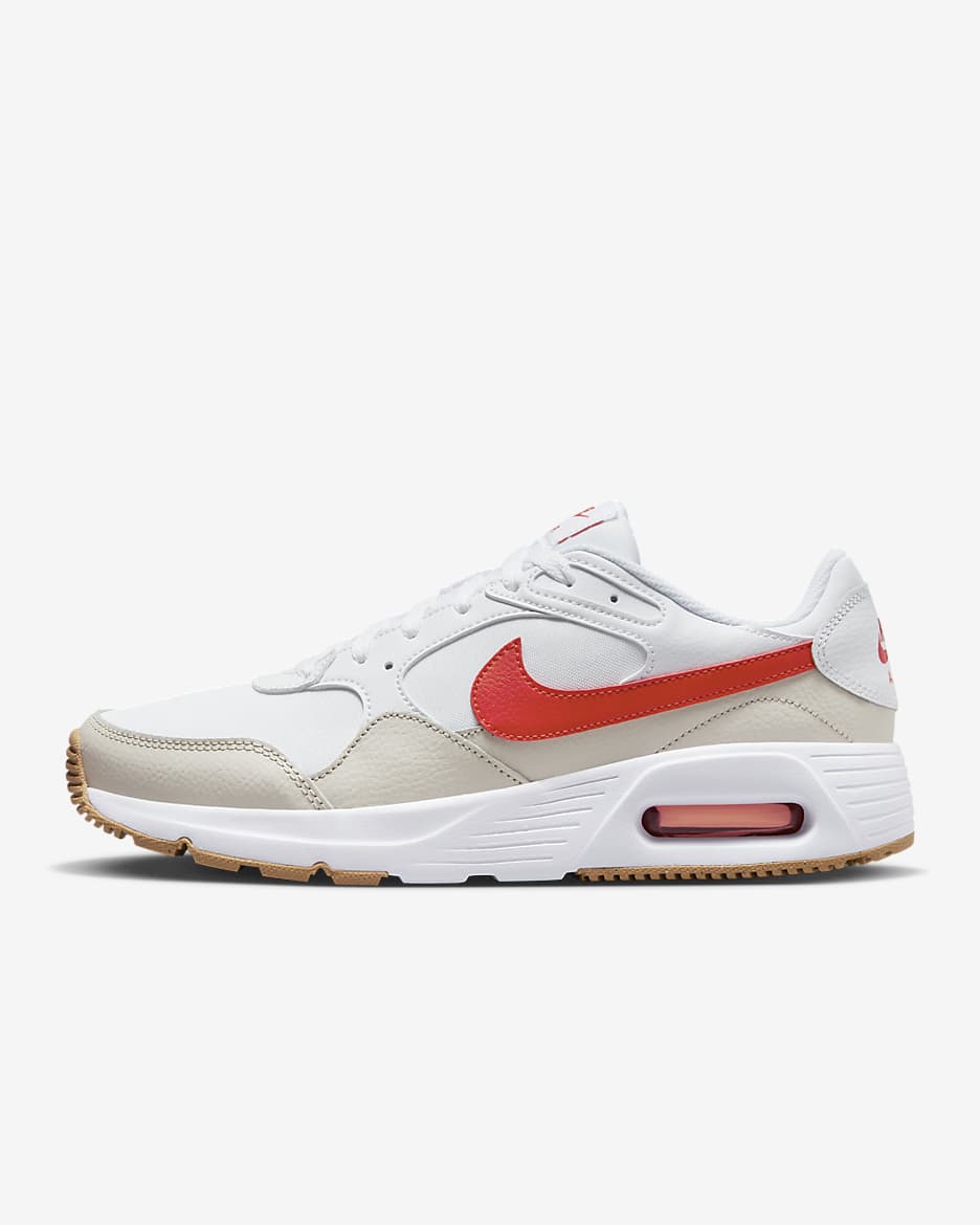 Nike Air Max SC Men's Shoes - White/Light Orewood Brown/Gum Light Brown/Picante Red