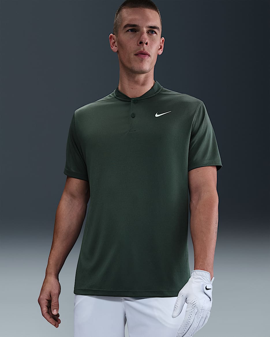 Nike Dri-FIT Victory Men's Golf Polo - Vintage Green/White