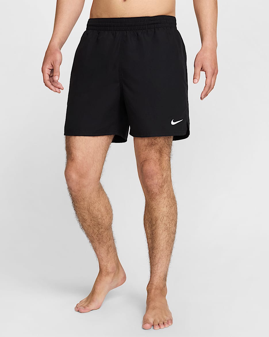 Shorts de vóleibol de 13 cm con forro de ropa interior para hombre Nike Swim Breaker - Negro