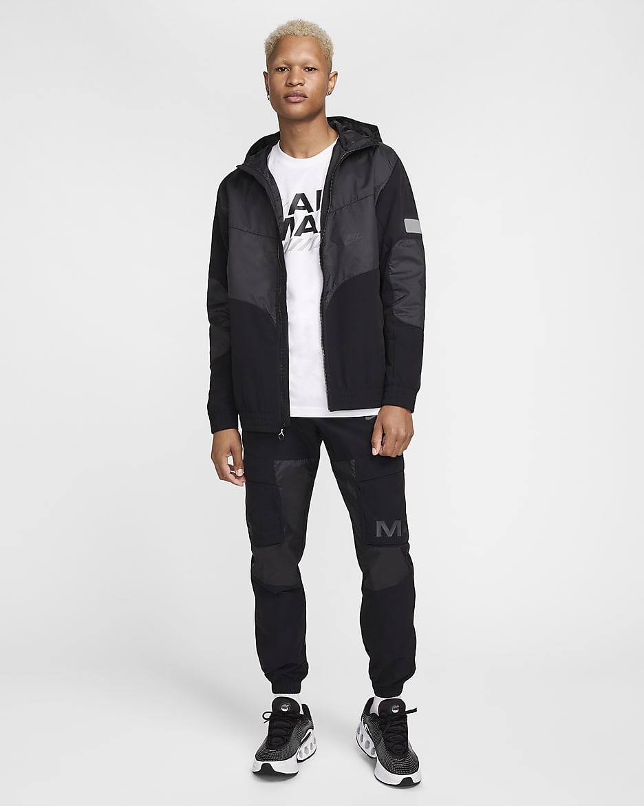 Veste tissée Nike Air Max pour Homme - Noir/Noir/Noir