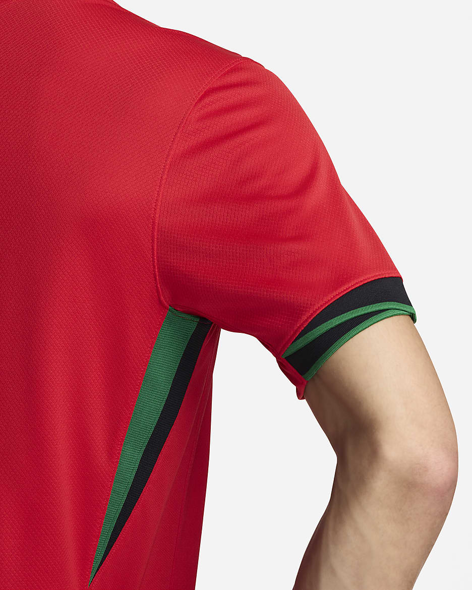 Portugal (Men's Team) 2024/25 Stadium Home Men's Nike Dri-FIT Football Replica Shirt - University Red/Pine Green/Pitch Blue/Sail