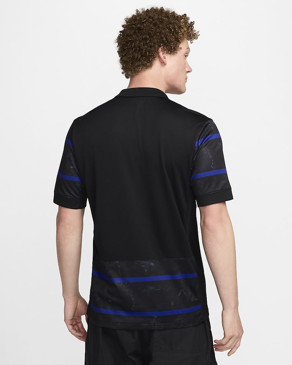 Hertha BSC 2024/25 Stadium Away Nike Replica Fußballtrikot mit Dri-FIT-Technologie für Herren - Schwarz/Photo Blue/Weiß