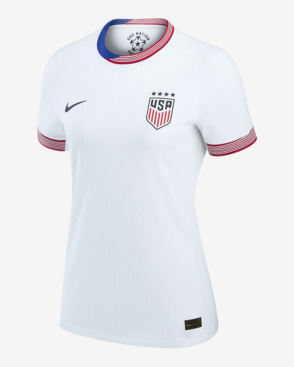 USWNT 2024 Match Home Women's Nike Dri-FIT ADV Soccer Authentic Jersey - White/Obsidian