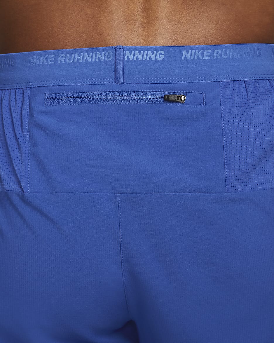 Shorts de running sin forro Dri-FIT de 18 cm para hombre Nike Stride - Royal juego/Negro