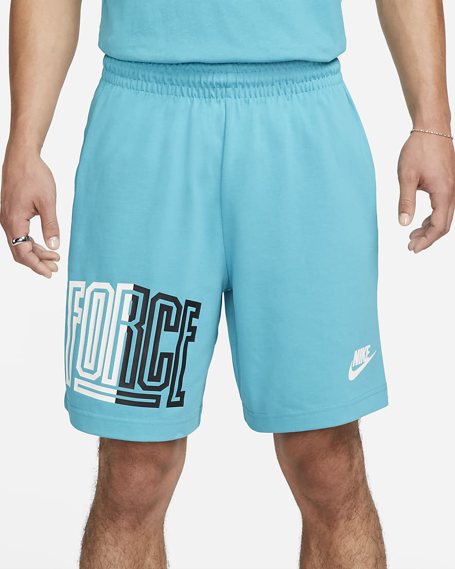 กางเกงบาสเก็ตบอลขาสั้น 8 นิ้ว Dri-FIT ผู้ชาย Nike Starting 5 - Teal Nebula/ขาว