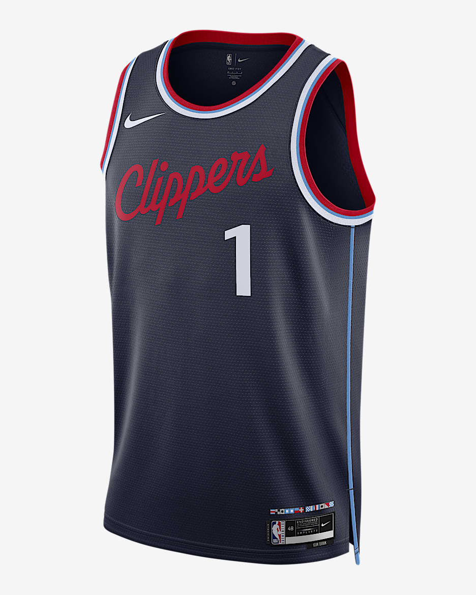 James Harden LA Clippers 2024/25 Swingman Icon Edition Men's Nike Dri-FIT NBA Jersey - College Navy