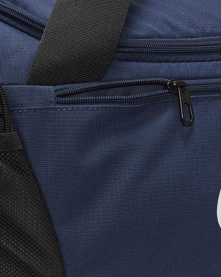 Nike Brasilia Training Duffel Bag (Small, 41L) - Midnight Navy/Black/White