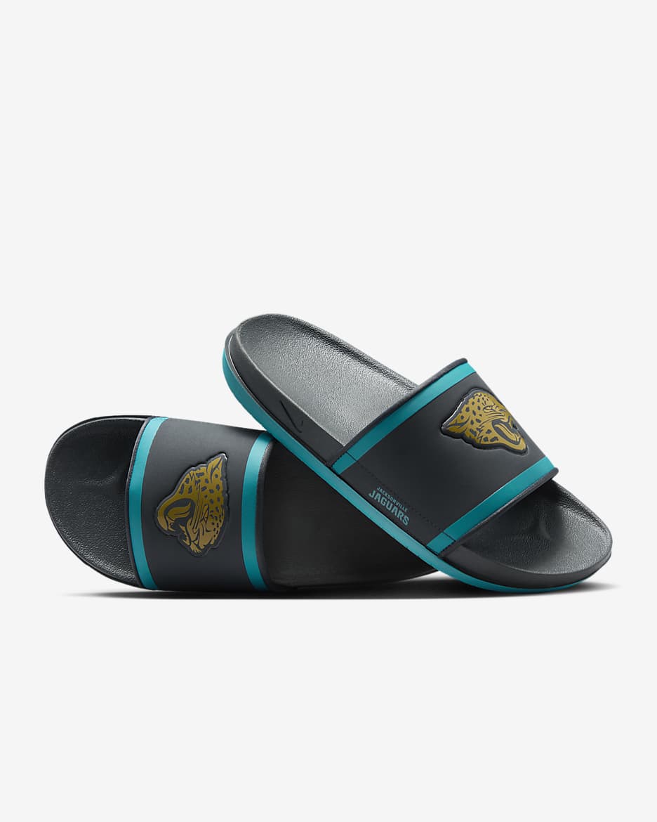 Nike Offcourt (NFL Jacksonville Jaguars) Slide - Anthracite/Blustery/Ochre