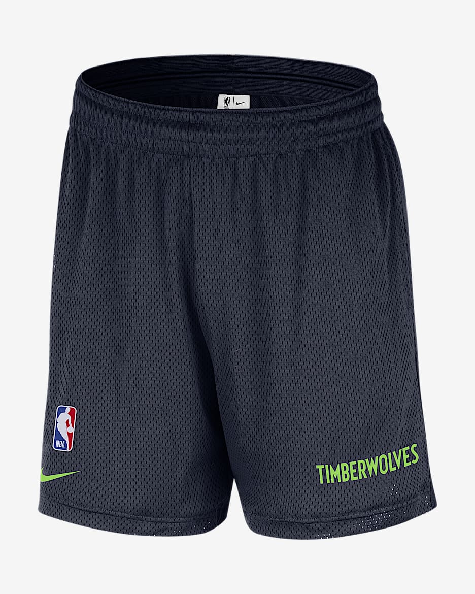 Shorts de malla Nike NBA para hombre Minnesota Timberwolves - Azul marino universitario