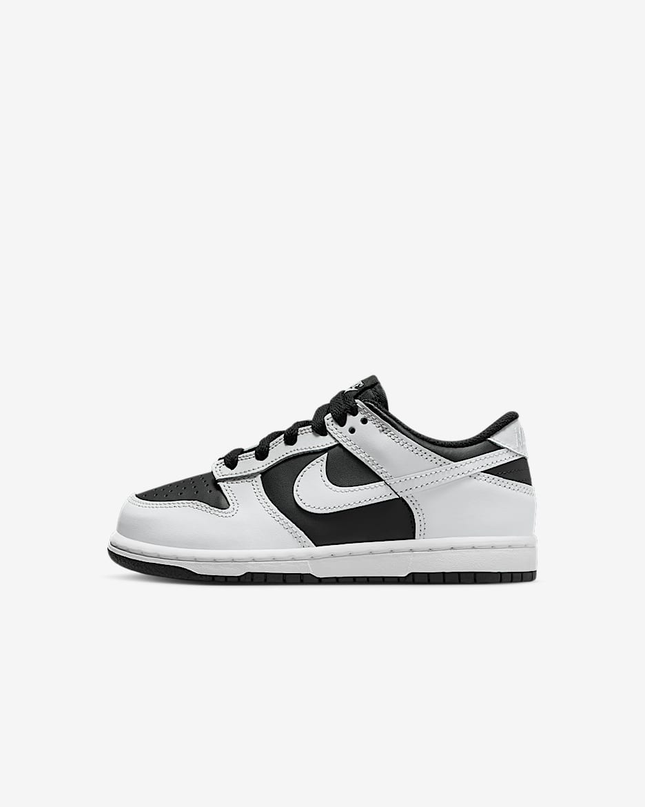 Nike Dunk Low Little Kids' Shoes - Black/Platinum Tint/White/Platinum Tint
