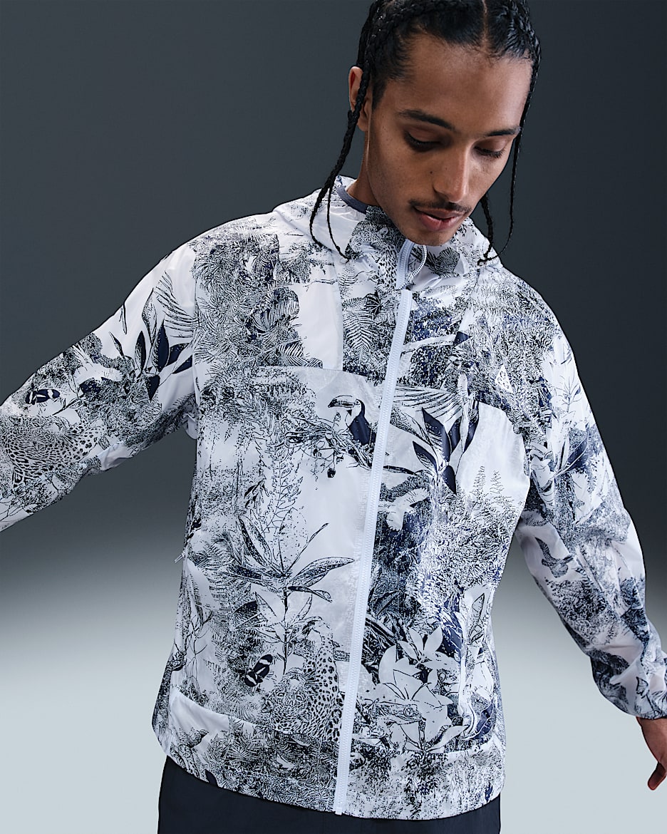 Chamarra a prueba de viento para hombre Nike ACG "Cinder Cone" - Gris fútbol/Trueno azul/Trueno azul/Blanco cumbre