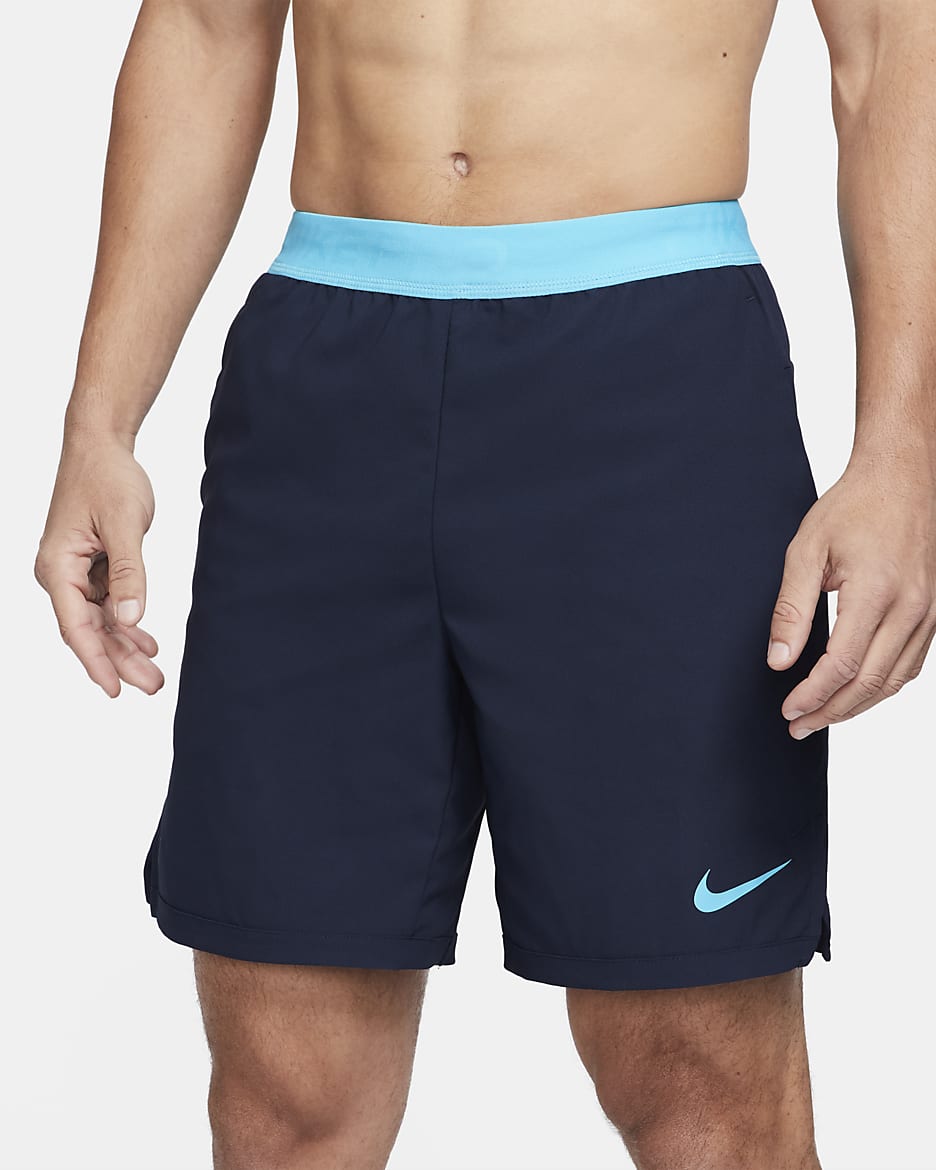 Short Nike Pro Flex Vent Max pour Homme - Obsidian/Chlorine Blue