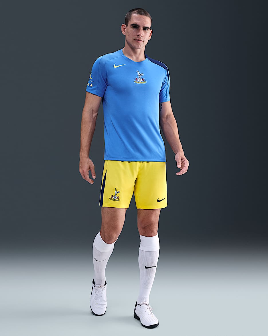 Tottenham Hotspur 2025/26 Stadium Third Men's Nike Dri-FIT Total 90 Football Replica Shorts - Dynamic Yellow/Blue Void/Blue Void