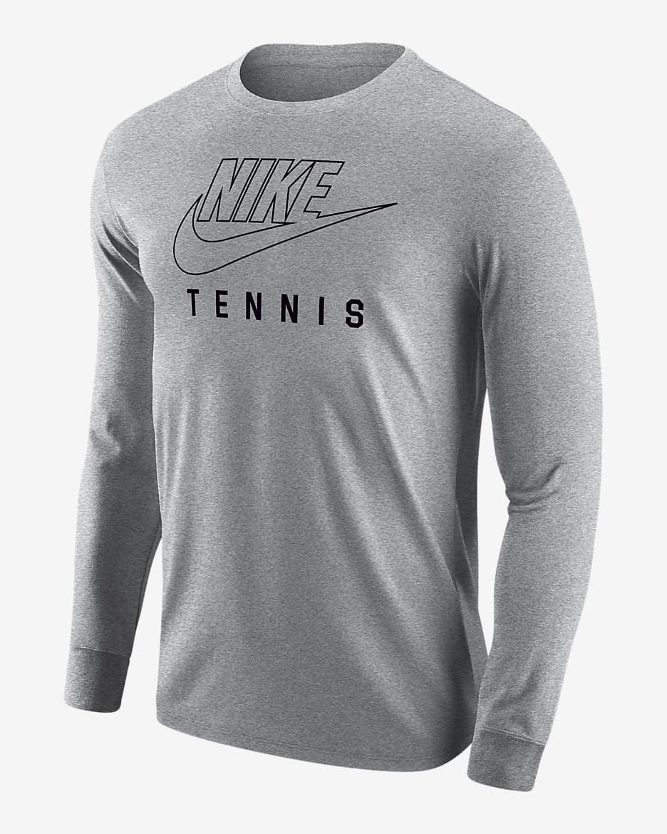 Nike Swoosh Men's Tennis Long-Sleeve T-Shirt - White