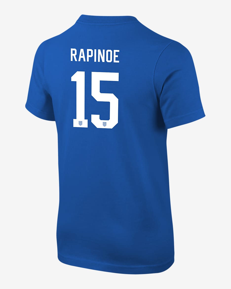 Megan Rapinoe USWNT Big Kids' Nike Soccer T-Shirt - Game Royal