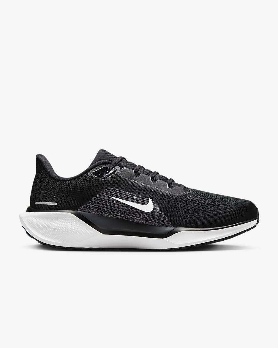 Nike Pegasus 41 Men's Road Running Shoes (Extra Wide) - Black/Anthracite/White