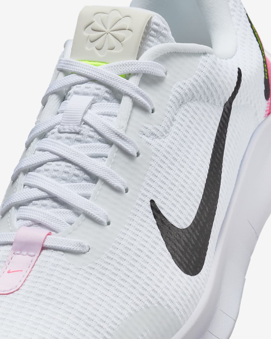 Nike Flex Experience Run 12 Women's Road Running Shoes - White/Hot Punch/Volt/Black