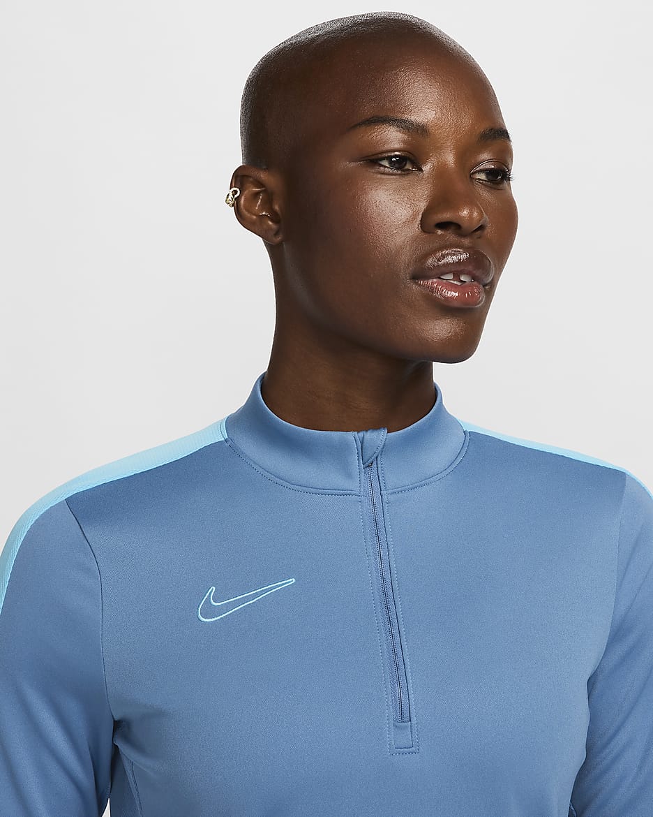 Nike Dri-FIT Academy Drill-Fußballoberteil für Damen - Aegean Storm/Baltic Blue/Baltic Blue