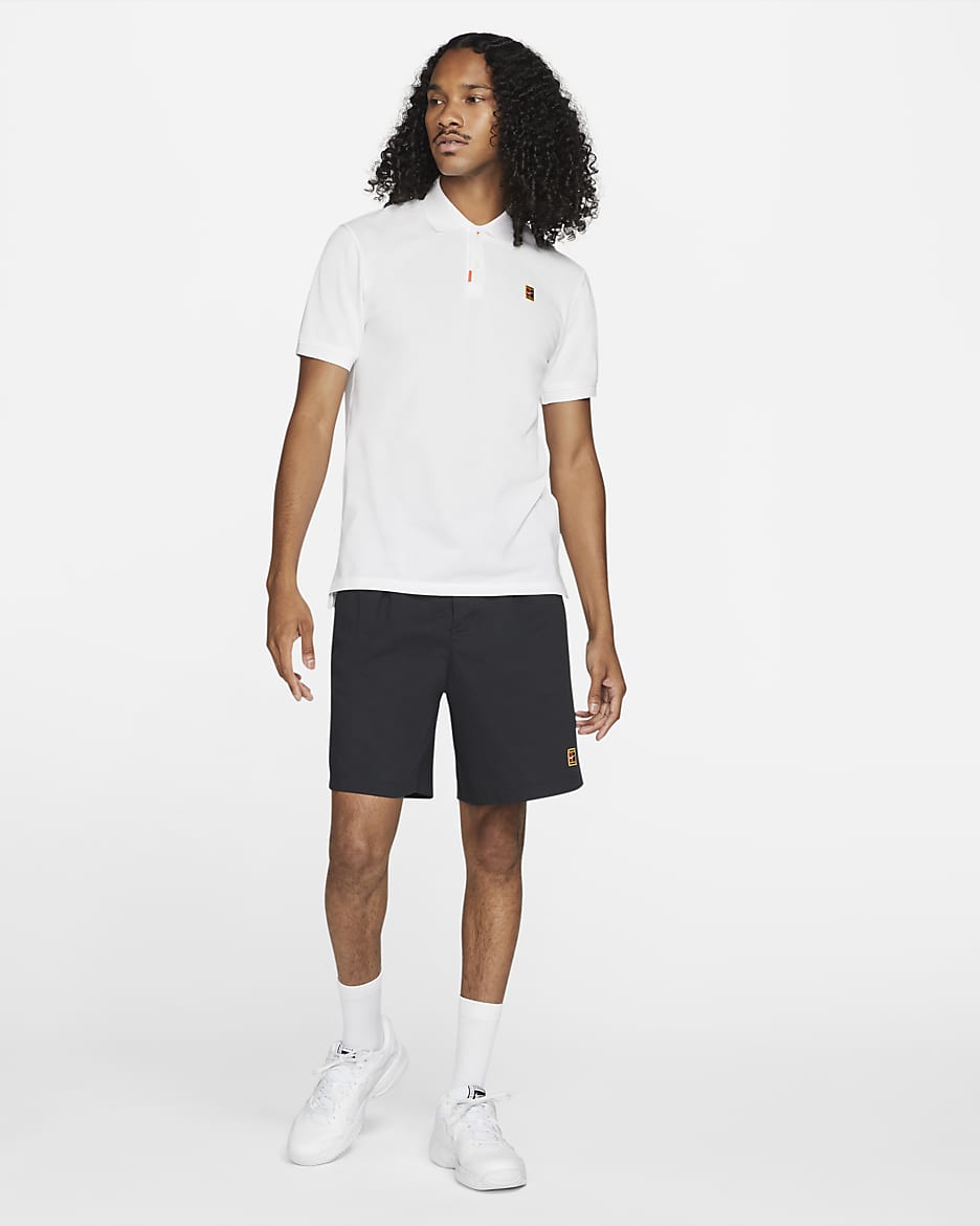 Polo Nike coupe slim pour Homme - Blanc