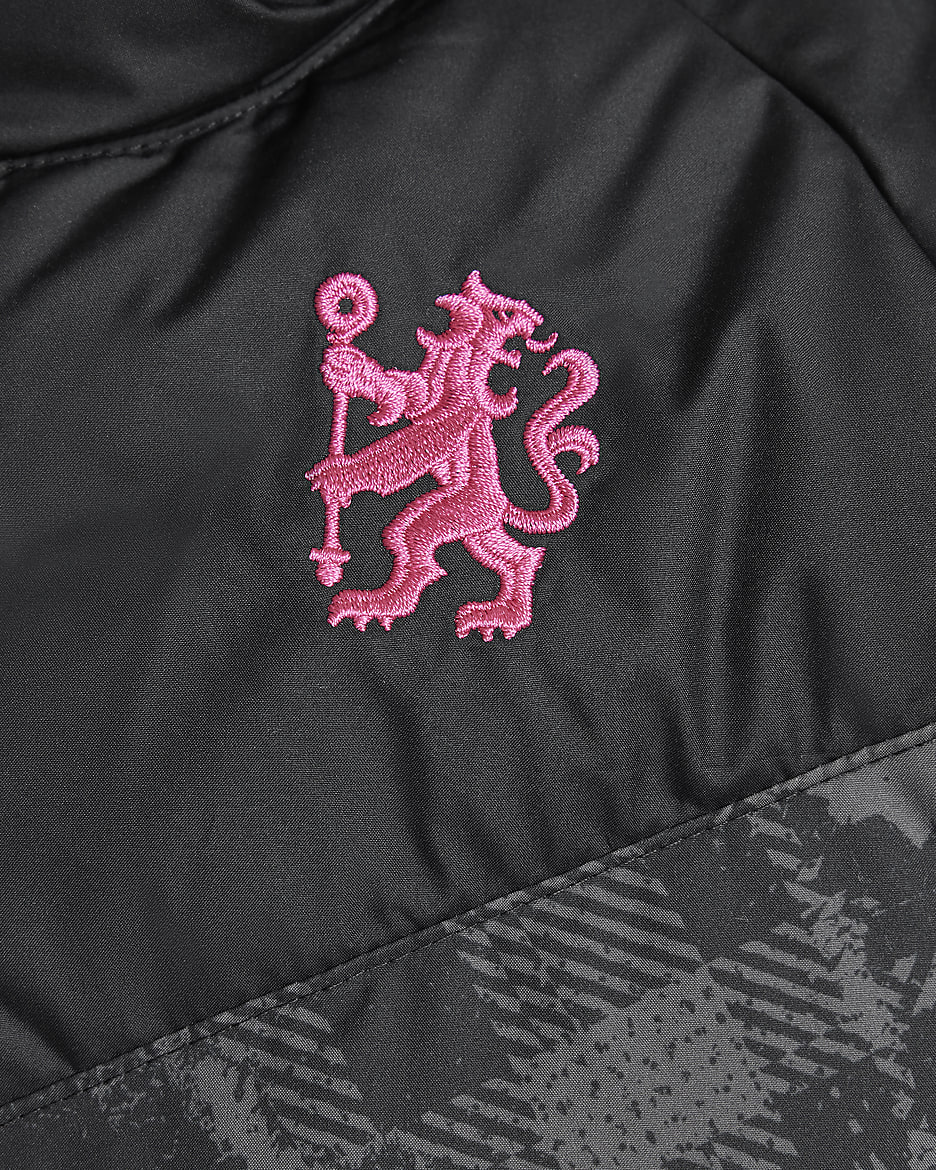 Veste à capuche et garnissage synthétique Nike Football Chelsea FC 3e tenue pour ado - Noir/Noir/Pink Prime