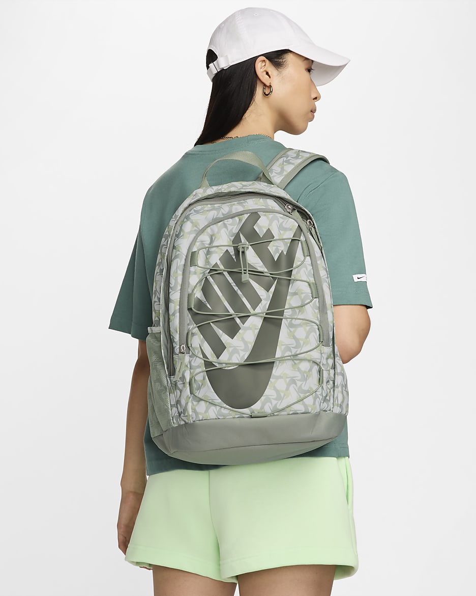 Mochila  (26 L) Nike Hayward - Blanco cumbre/Horizonte jade/Estuco oscuro