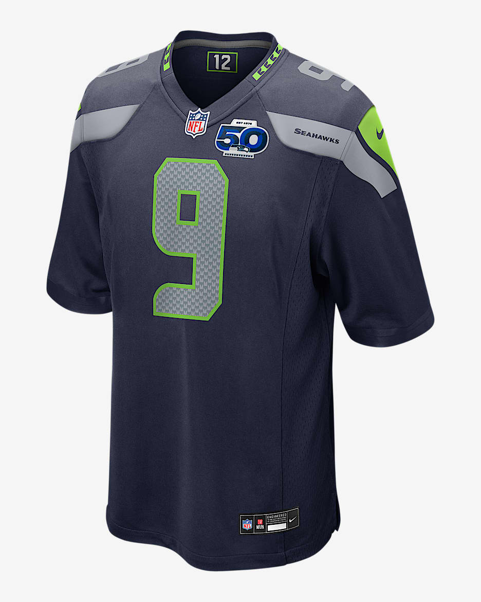 Kenneth Walker III Seattle Seahawks 50th Anniversary Men's Nike NFL Game Jersey - Navy