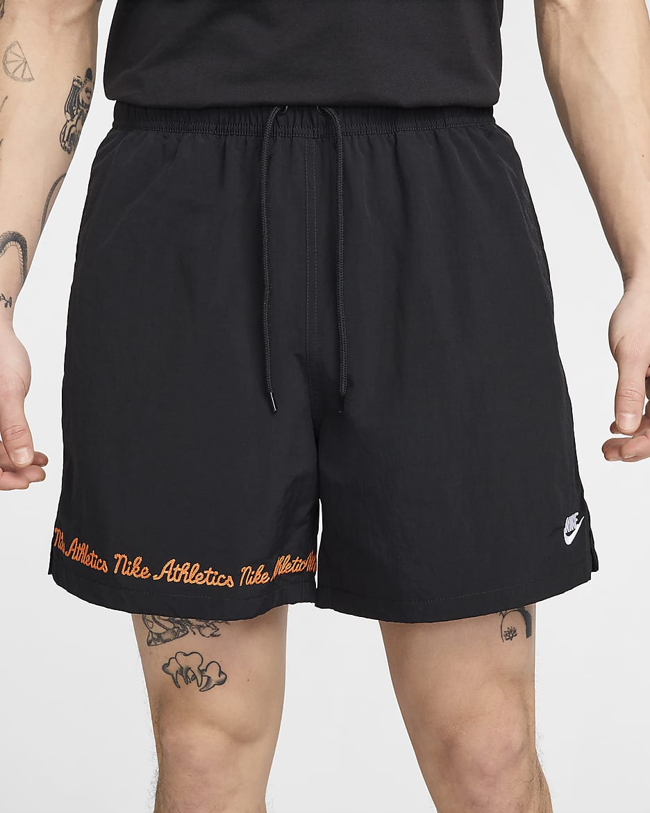 Nike Club Fleece Men's Flow Shorts - Black/White