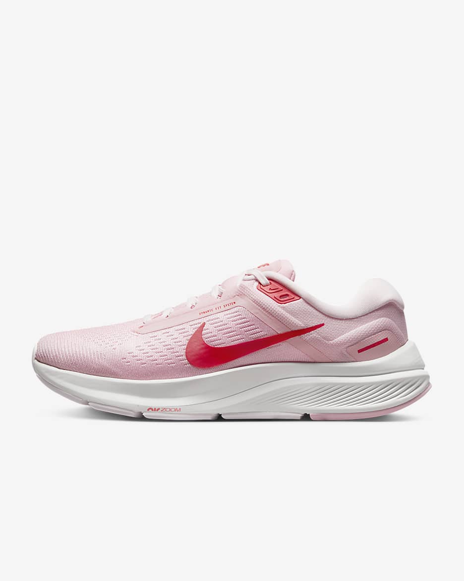 Nike Structure 24 Women's Road Running Shoes - Medium Soft Pink/Summit White/Pearl Pink/Light Crimson