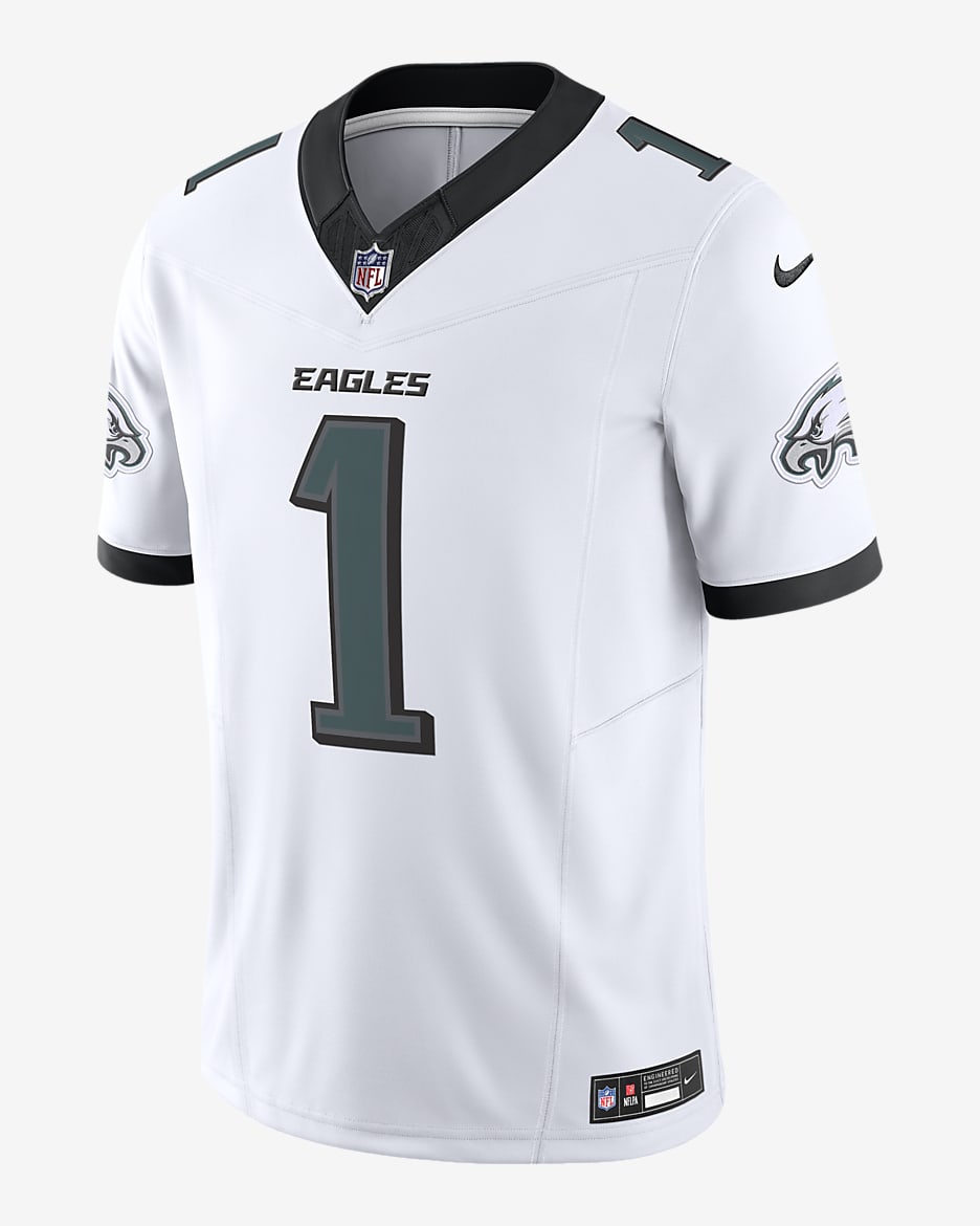 Jersey de fútbol americano Nike Dri-FIT de la NFL Limited para hombre Jalen Hurts Philadelphia Eagles - Blanco