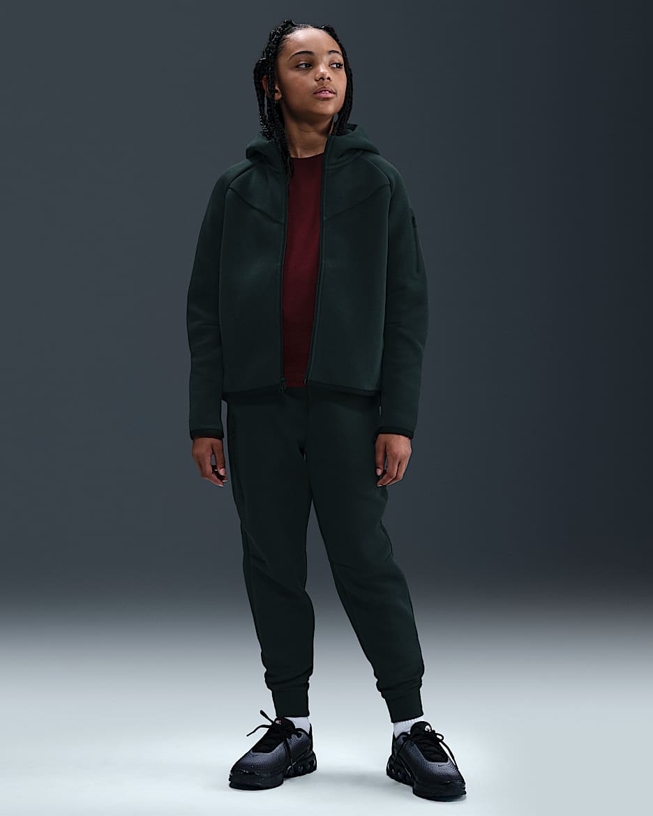 Pantaloni jogger Nike Sportswear Tech Fleece – Bambina/Ragazza - Seaweed/Nero/Nero
