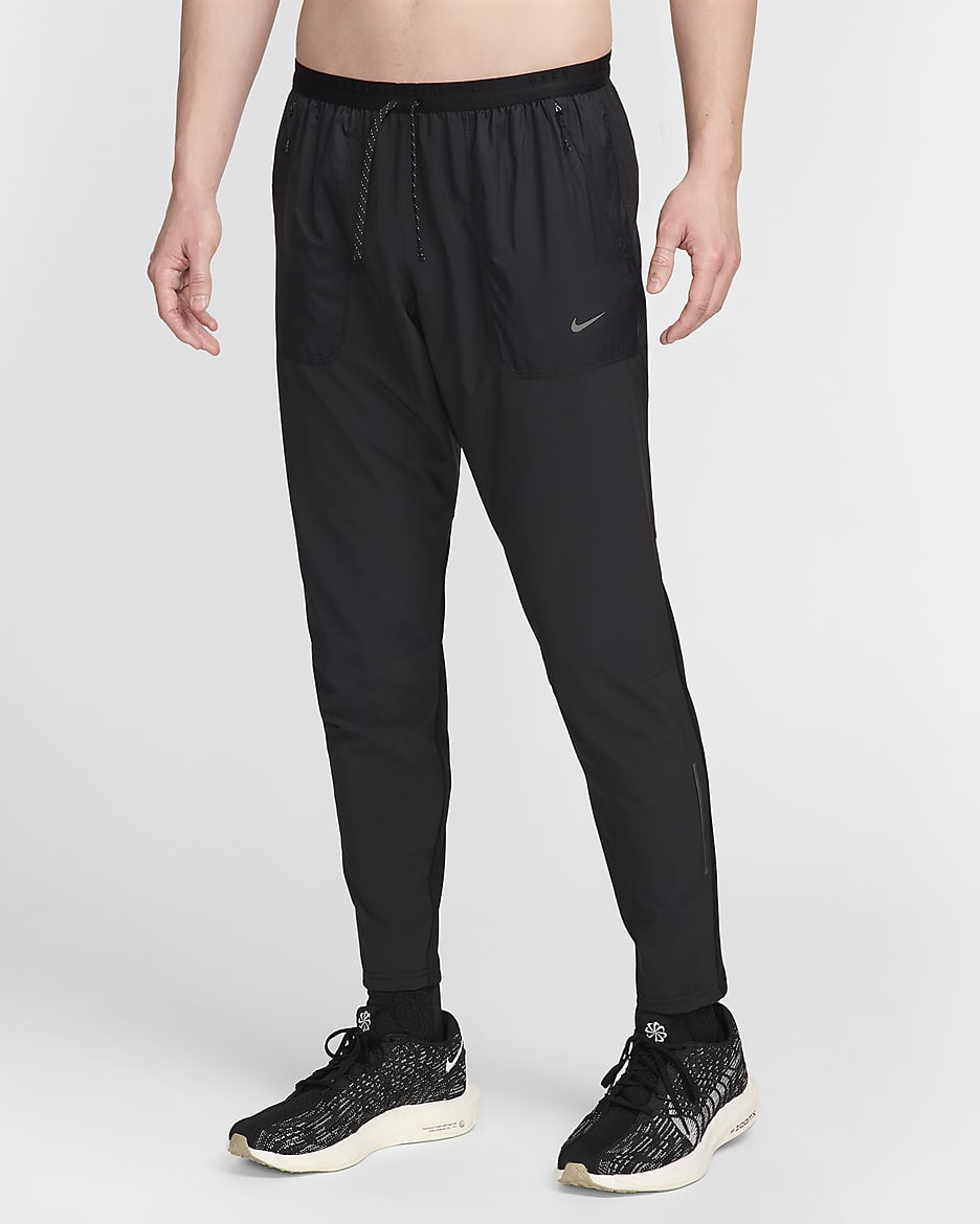 Nike Running Division Men's Dri-FIT ADV UV Running Trousers - Black/Black