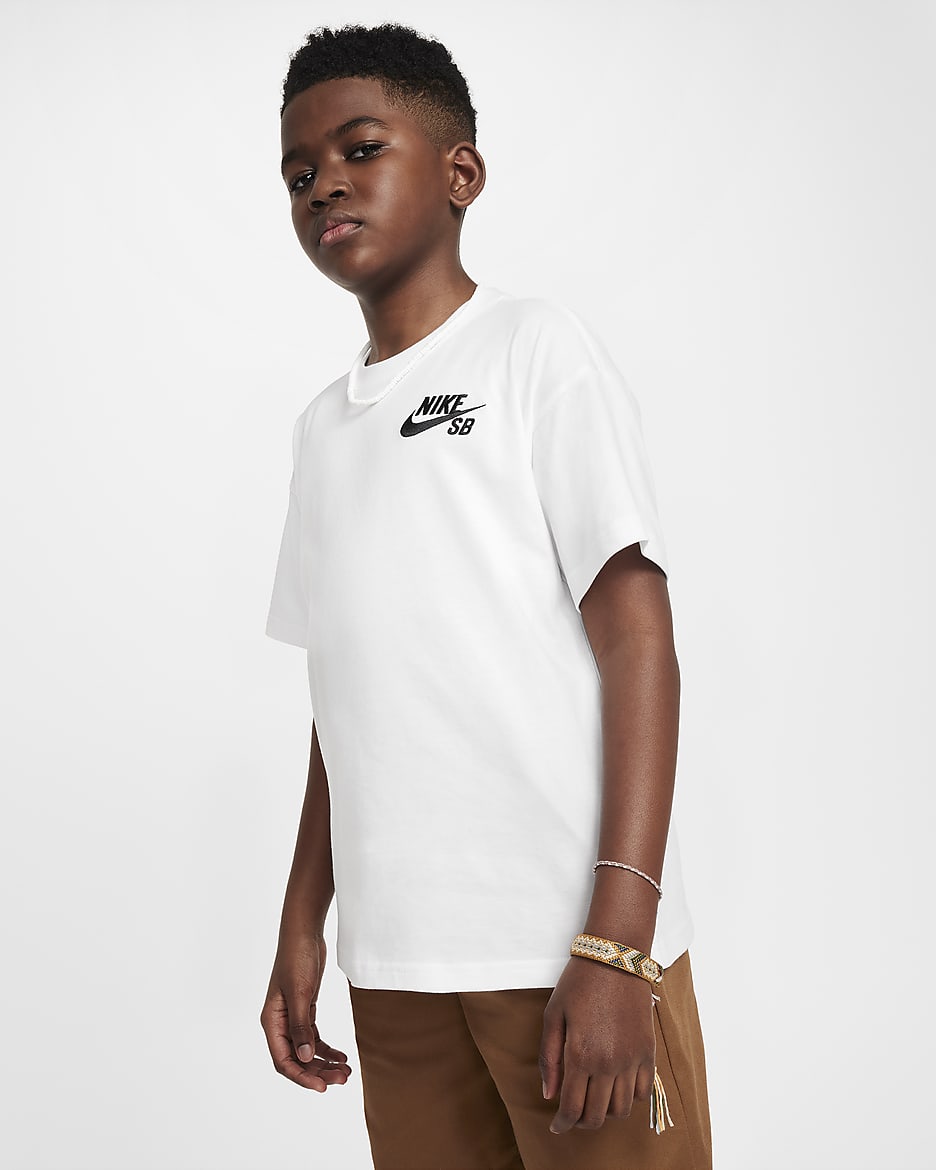 Nike SB Big Kids' Skate T-Shirt - White