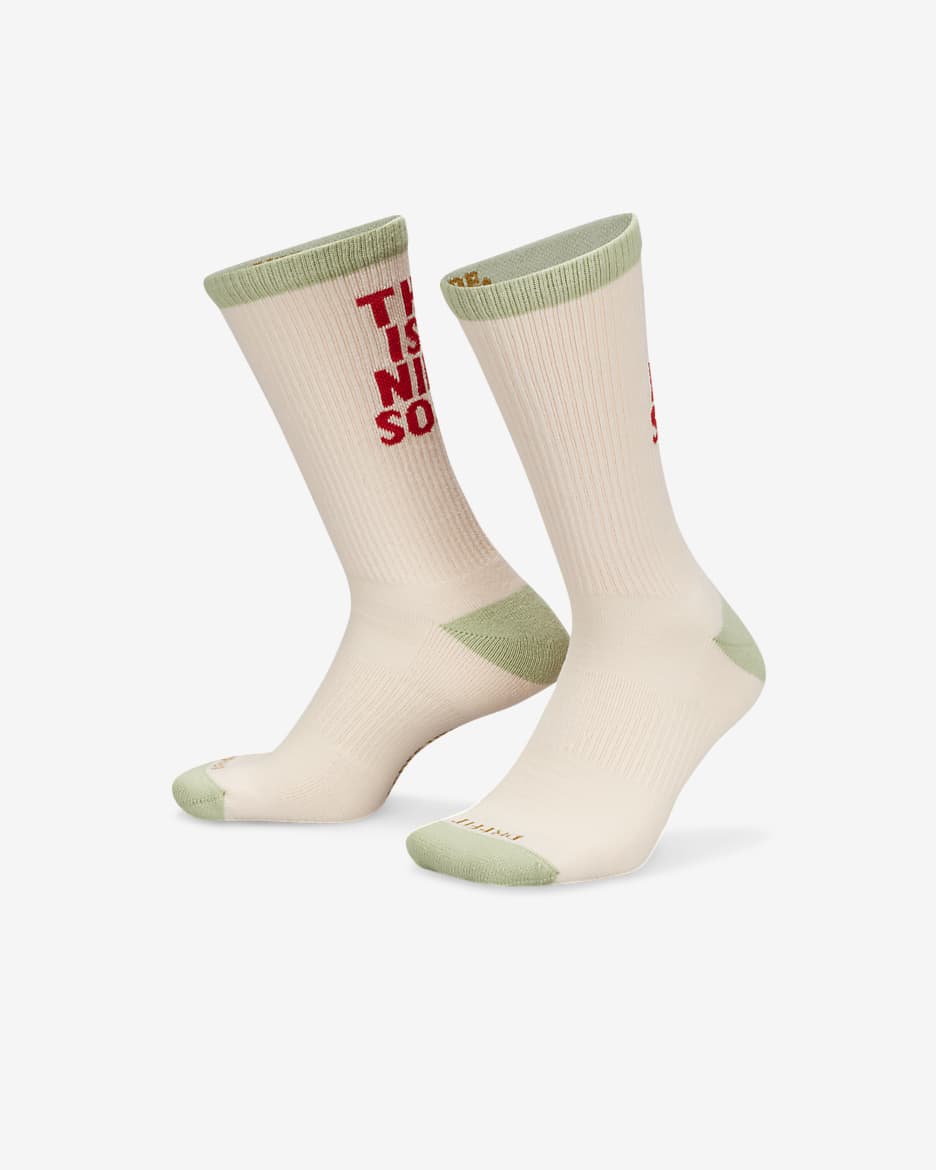 Calcetas acolchadas (1 par) Nike Everyday Plus - Guayaba hielo/Pulpa dulce/Carmesí brillante