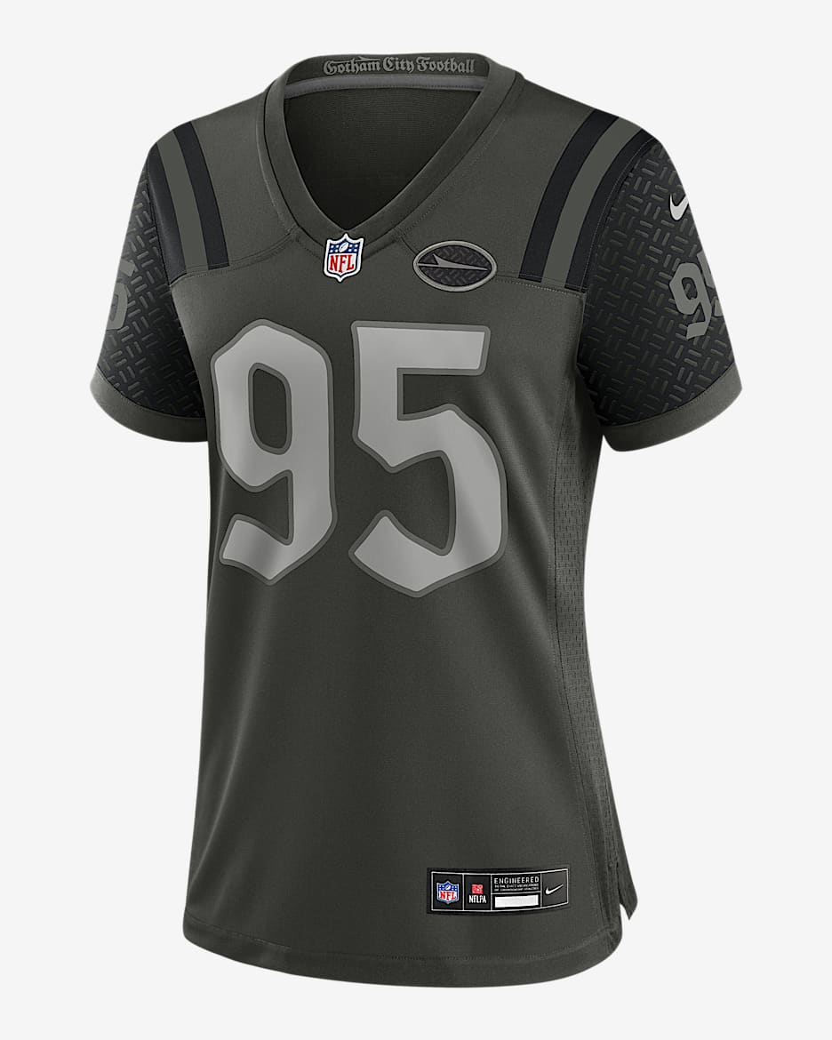 Quinnen Williams New York Jets Rivalries Collection Women’s Nike NFL Game Jersey - Green