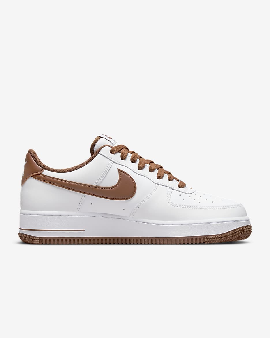 Nike Air Force 1 '07 Men's Shoes - White/White/Pecan