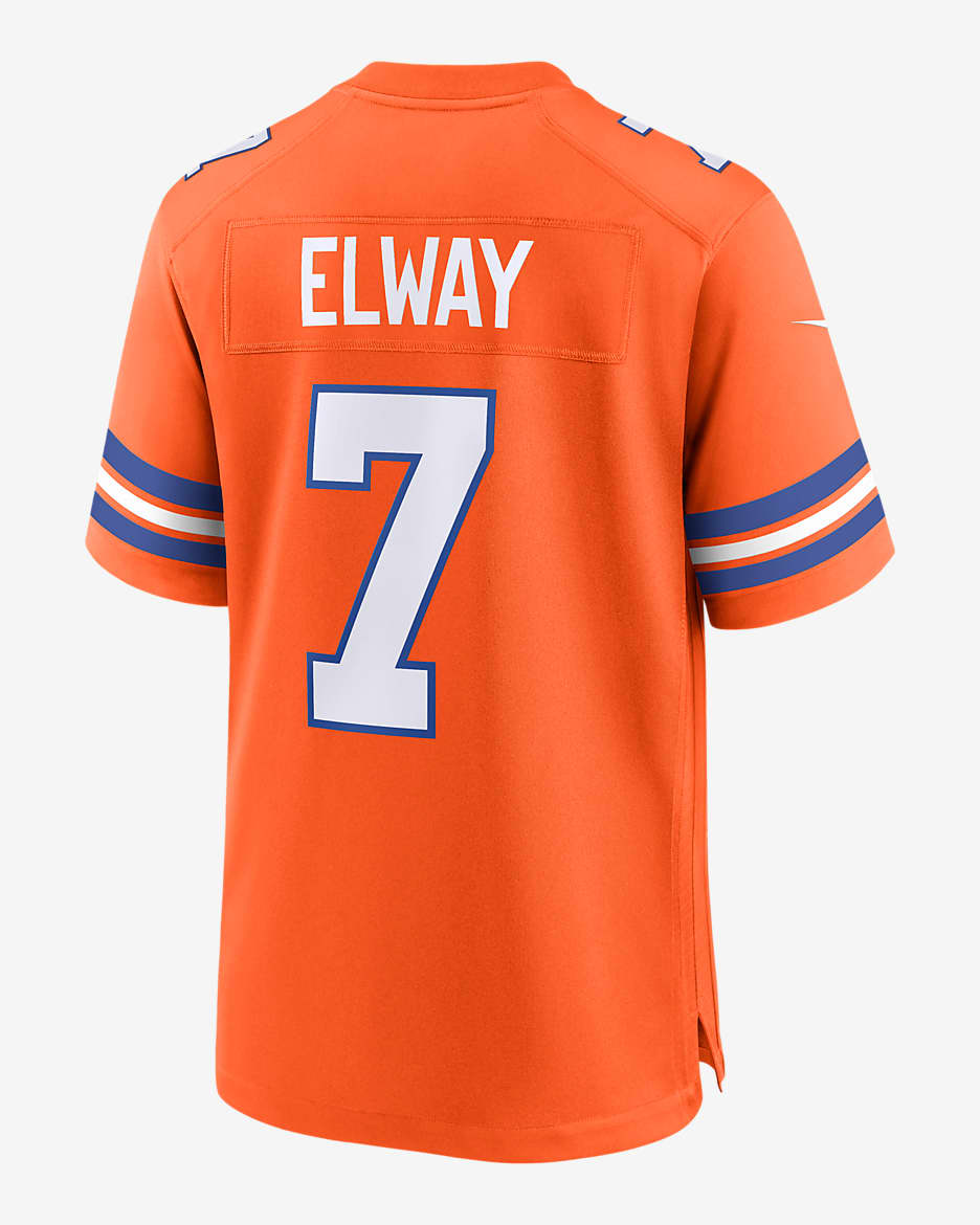 John Elway Denver Broncos Men's Nike NFL Game Football Jersey - Orange