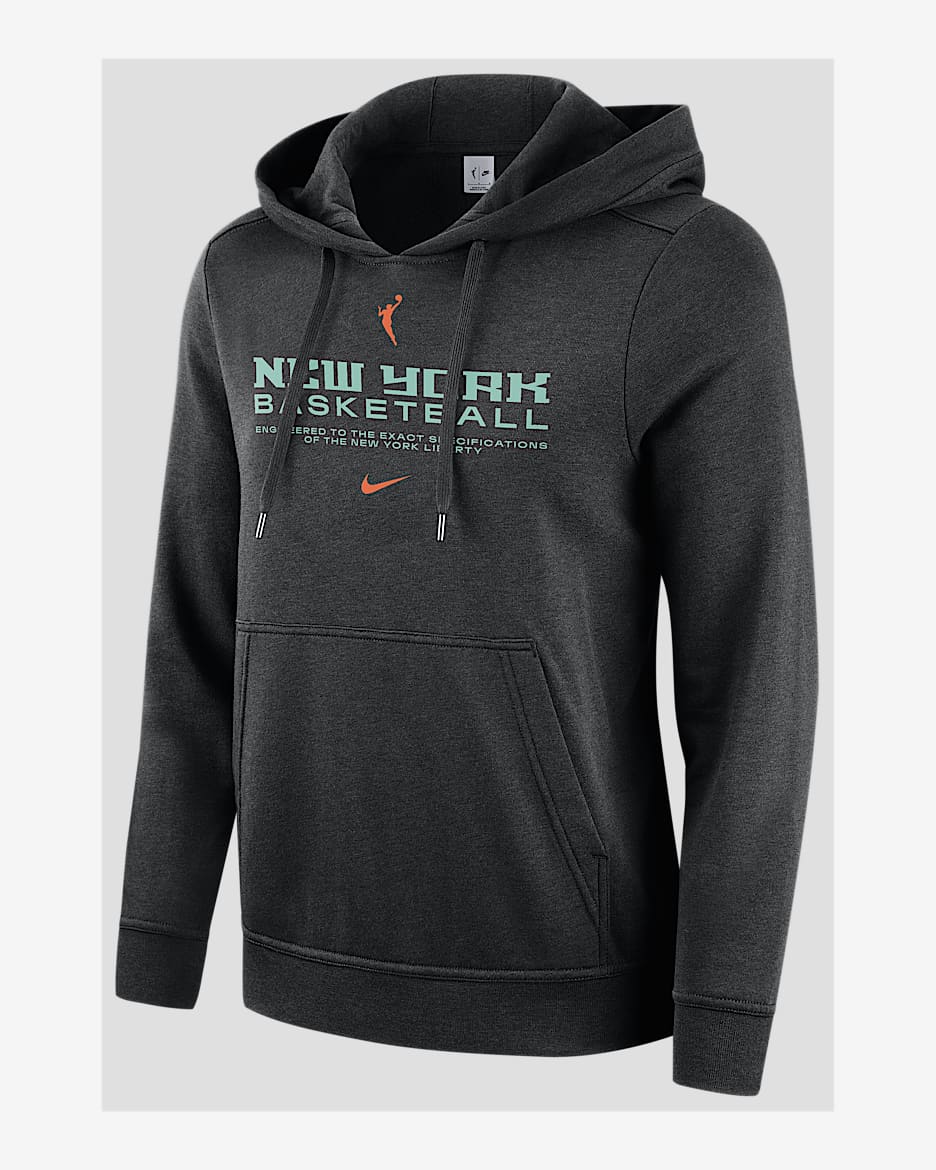 New York Liberty Club Women's Nike WNBA Pullover Hoodie - Black