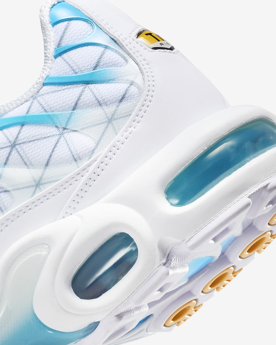 Sapatilhas Nike Air Max Plus para homem - Branco/Azul Baltic/Prateado Reflect/Prateado metalizado