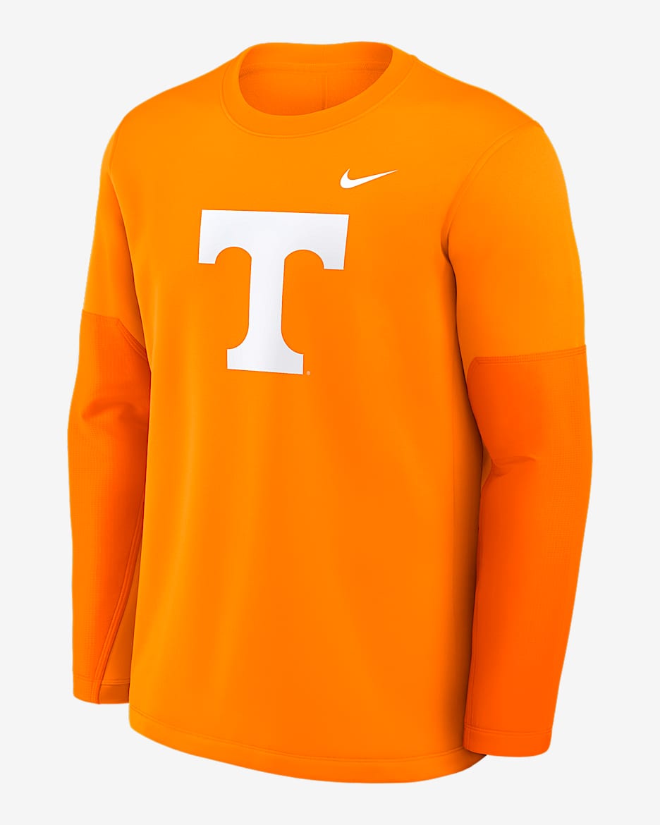 Tennessee Sideline Coach Men's Nike Therma-FIT College Long-Sleeve T-Shirt - Team Orange