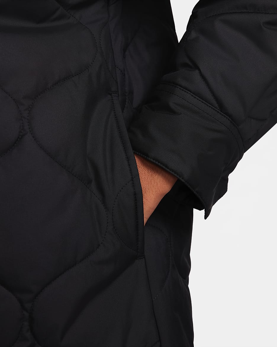 Nike Sportswear Essential Women's Quilted Trench - Black/White