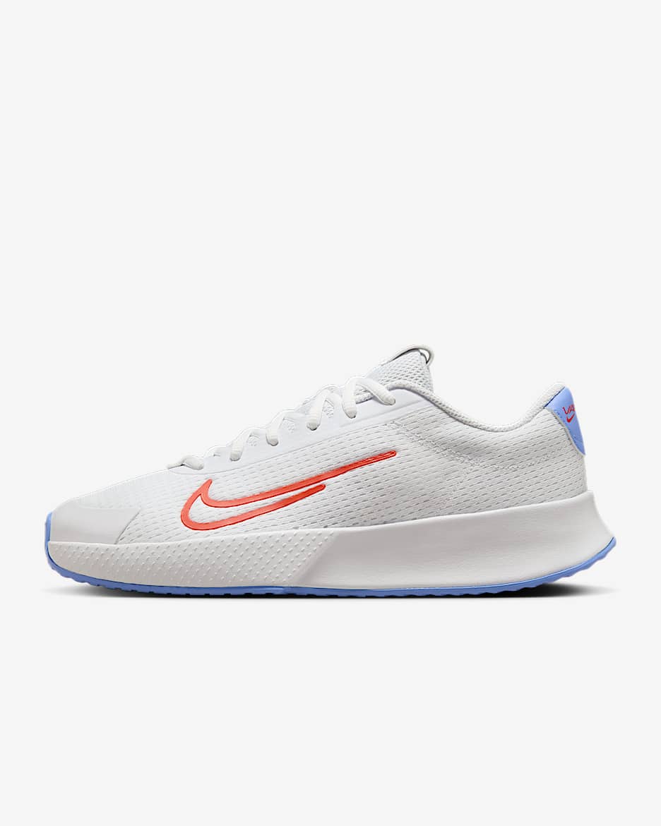 NikeCourt Vapor Lite 2 Women's Hard Court Tennis Shoes - White/Royal Pulse/Light Wild Mango