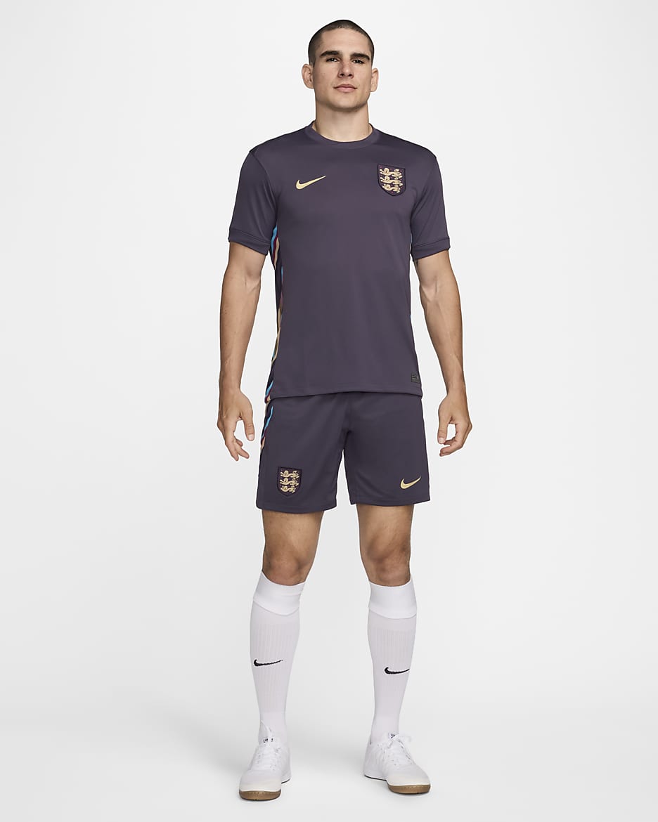 Maillot de foot replica Nike Dri-FIT Angleterre (Équipe féminine) 2024/25 Stadium Extérieur pour homme - Dark Raisin/Dark Raisin/Sesame