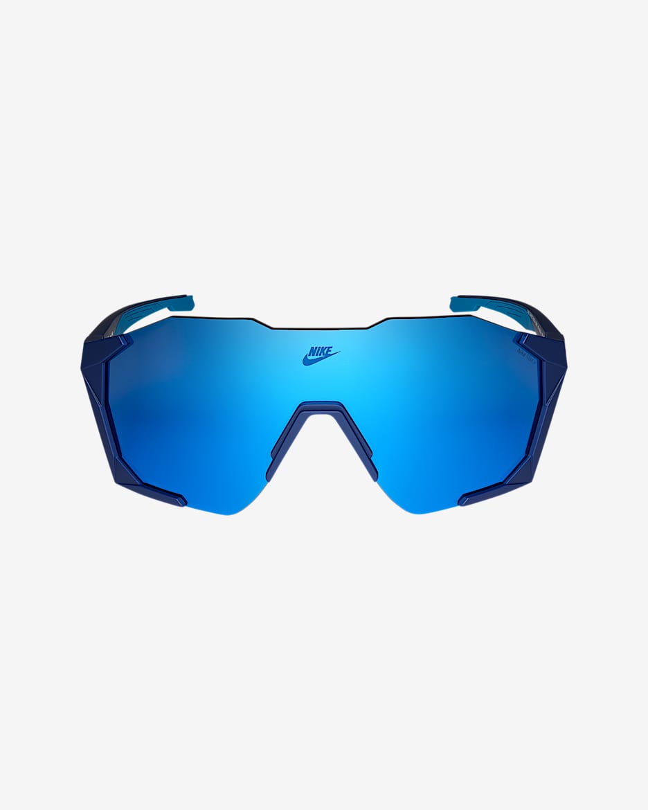 Nike Charged Shield Mirrored Sunglasses - Blue Void/Blue