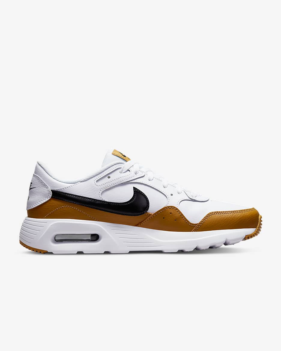 รองเท้าผู้ชาย Nike Air Max SC Leather - ขาว/Wheat/ดำ