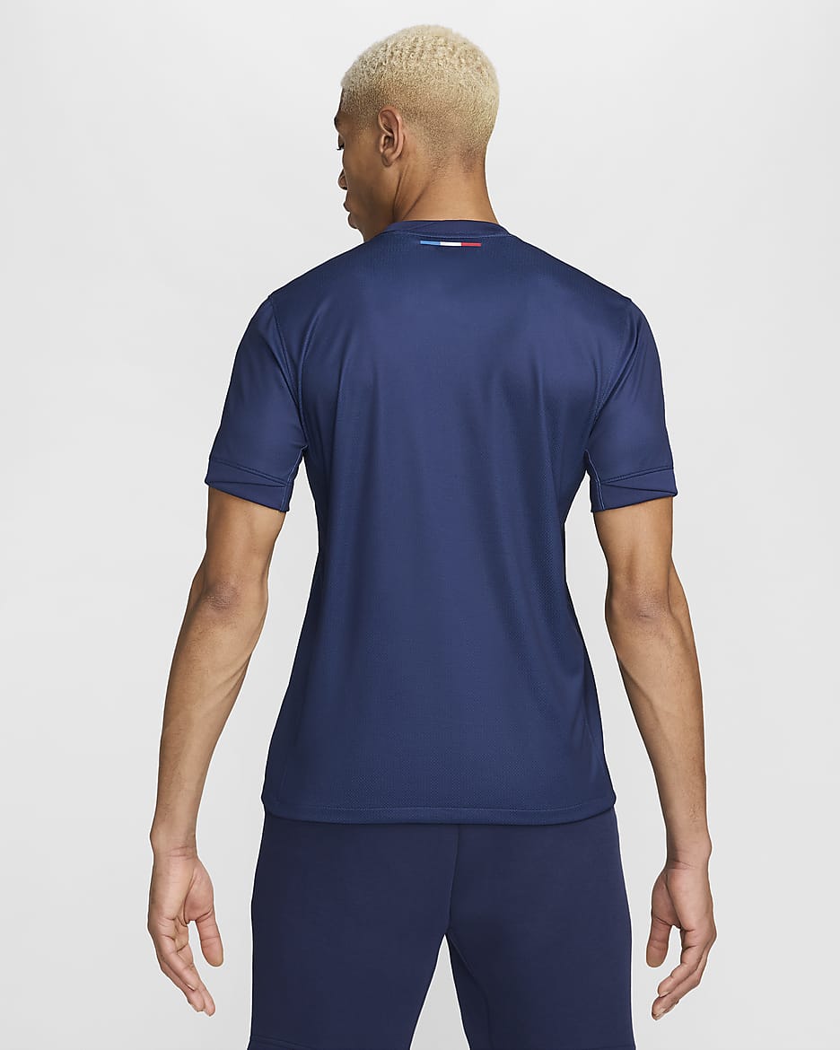 Paris Saint-Germain 2024/25 Stadium Home Nike Dri-FIT Replika-Fußballtrikot (Herren) - Midnight Navy/Midnight Navy/Weiß