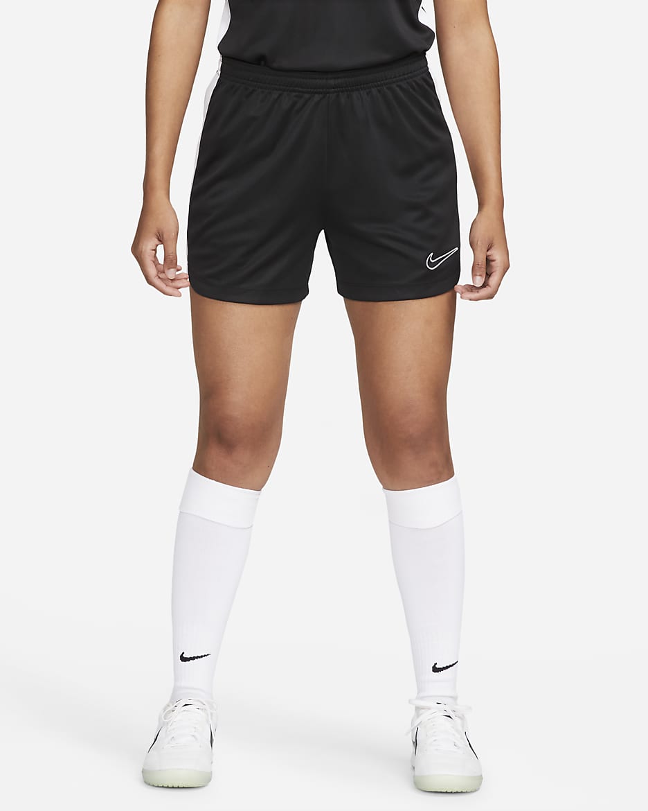 Nike Dri-FIT Academy 23 Damen-Fußballshorts - Schwarz/Weiß/Weiß