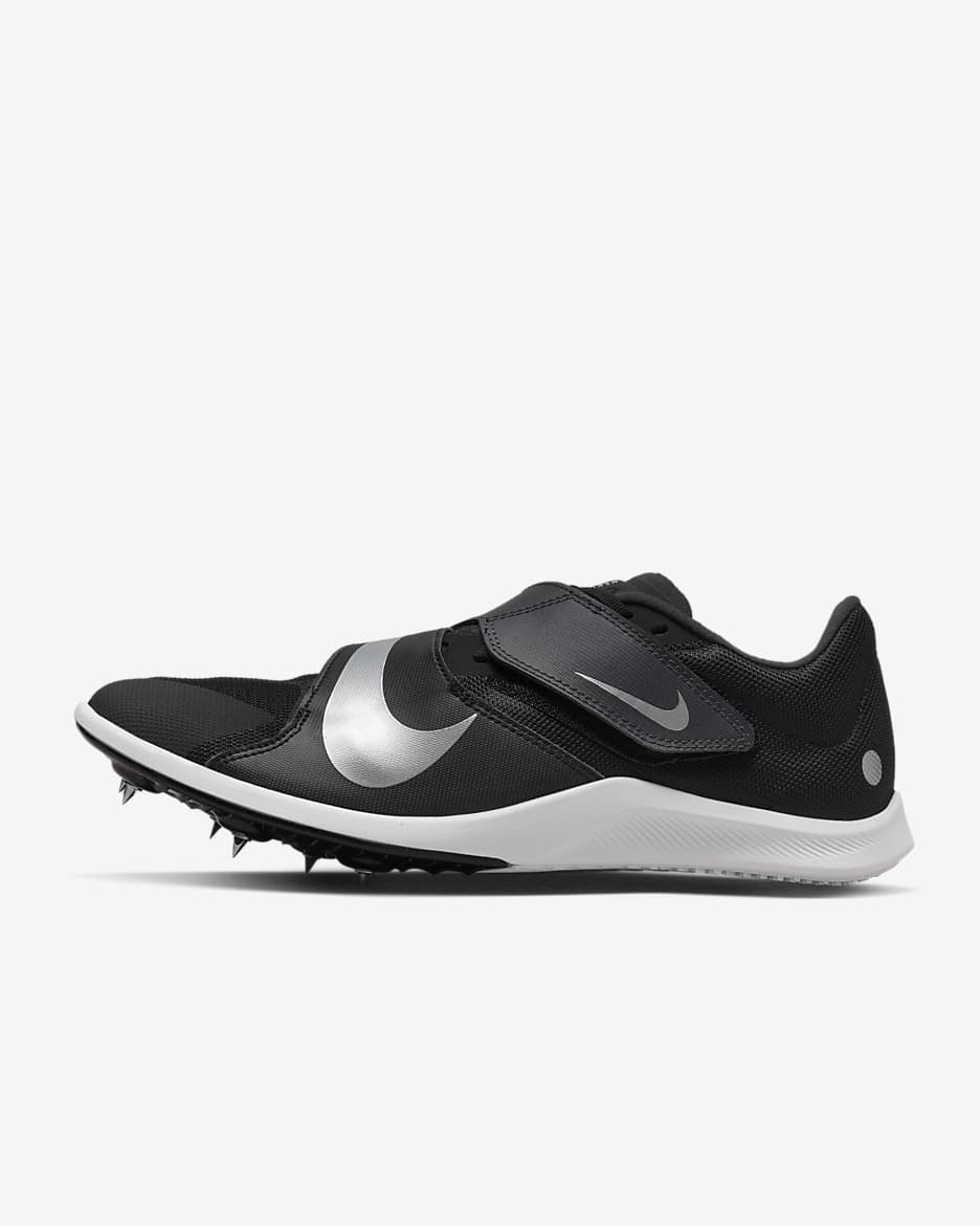 Sapatilhas de salto para atletismo Nike Rival Jump - Preto/Cinzento Smoke escuro/Cinzento Smoke claro/Prateado metalizado